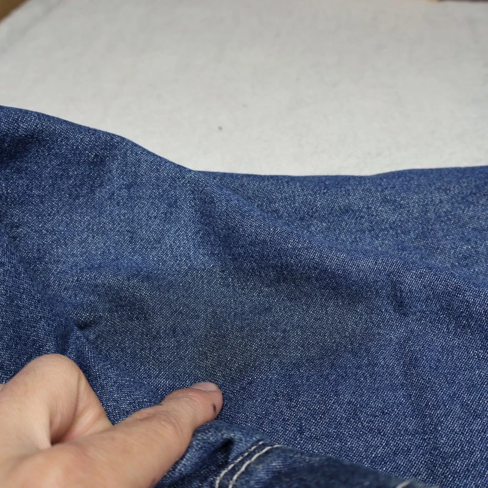 Levis Shirt Jacket Mens XL Blue Denim Sherpa Fleece Lined Western Button Up Work - Picture 4 of 14